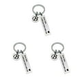 thumbnail image 1 of facefd 1/2/3/5 Drive Safe Keychain Initials Lettering Men Women Boyfriend Husband Key Chain B 3PCS, 1 of 6