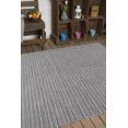 thumbnail image 4 of 3' x 5' Pebble Grey Striped Reversible Indoor-Outdoor Rug, 4 of 4
