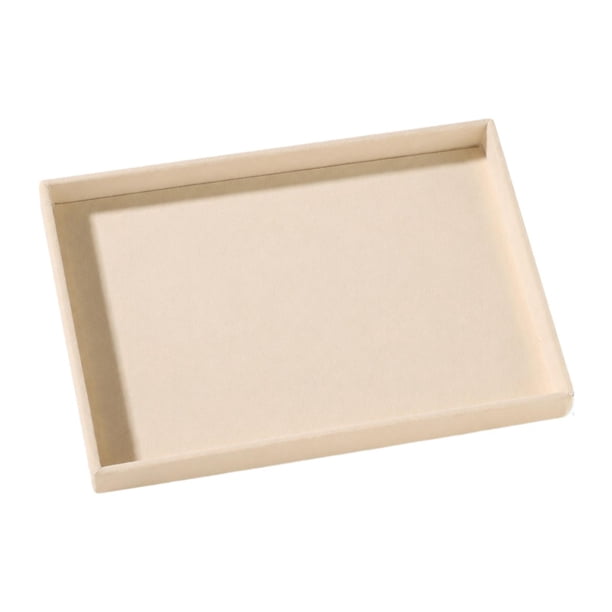 Bandeja organizadora de joyas para pulseras, bandeja de almacenamiento de joyas elegante y multiusos para mesa. Beige
