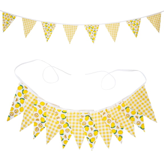 12Pcs 3.2M Vibrant Cloth Pennant Flags, Wedding Birthday Decor for Indoor Outdoor Party & Festival Celebrations