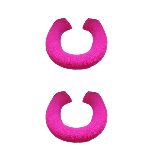 Transemion Tapis de Salle de Bain Durable Résistant aux Déchirures et aux Options de Forme U/O Résistant à l'Usure Rose Rouge 2ensemble