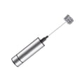 thumbnail image 4 of MasteelfCA Stainless Steel Electric Milk Frother Three Layer Spring Wires Handheld Espresso Mixer Coffee Stirrer Without Battery for Home Cafe Kitchen (Silver), 4 of 5