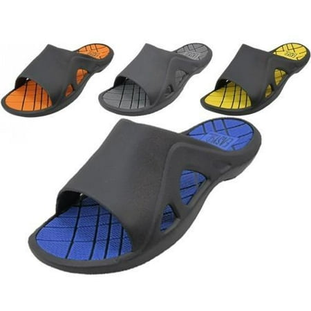 Mens Sport Slide Slip-on Sandals - CASE OF 36