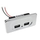 thumbnail image 2 of 12V - 24V Panel de enchufe de USB dual para tableta de cámara digital de automóvil 3.1A Plata kusrkot Panel de salida de coches, 2 of 5