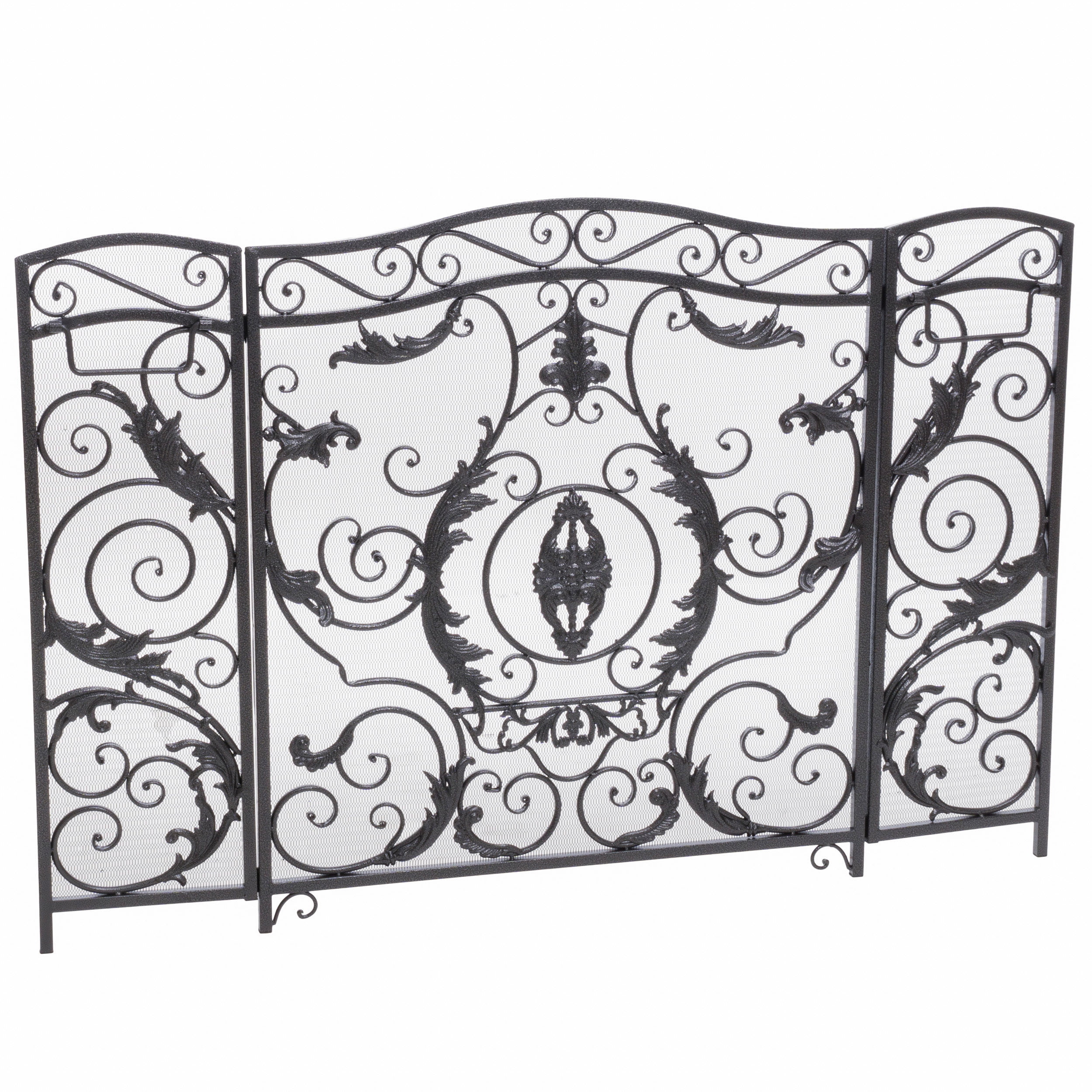 Noble House Waterbury Fireplace Screen,Silver