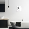 thumbnail image 2 of Stupell Funny Dinosaur Bathing Tub Animals & Insects Painting Gray Framed Art Print Wall Art, 2 of 8