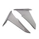 thumbnail image 2 of Deflectores de aire laterales para parabrisas y alerones laterales altos para motocicletas 2022-2025 Gris, 2 of 9