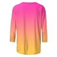 thumbnail image 5 of LiMoi Womens Tops Long Sleeve Womens 3/4 Sleeve Shirts Cotton Plus Size Tops for Women Cheap orderWomens Tie Dye Blouse my reorder list, 5 of 5