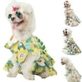 thumbnail image 1 of SPRING PARK Cute Flower Pattern Dog Dress Breathable Pet Clothing Pet Apparel for Puppy Dogs and Cats on Wedding Holiday New Year Spring Summer, 1 of 6