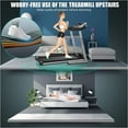 thumbnail image 2 of SEGMART Electric Foldable Treadmill with Transportation Wheels, 16'' Wide Tread Belt Treadmills with 2.5hp Motor, Digital Folding Exercise Machine w/ 9 MPH Max Speed for Home & Gym Fitness, S1432, 2 of 9