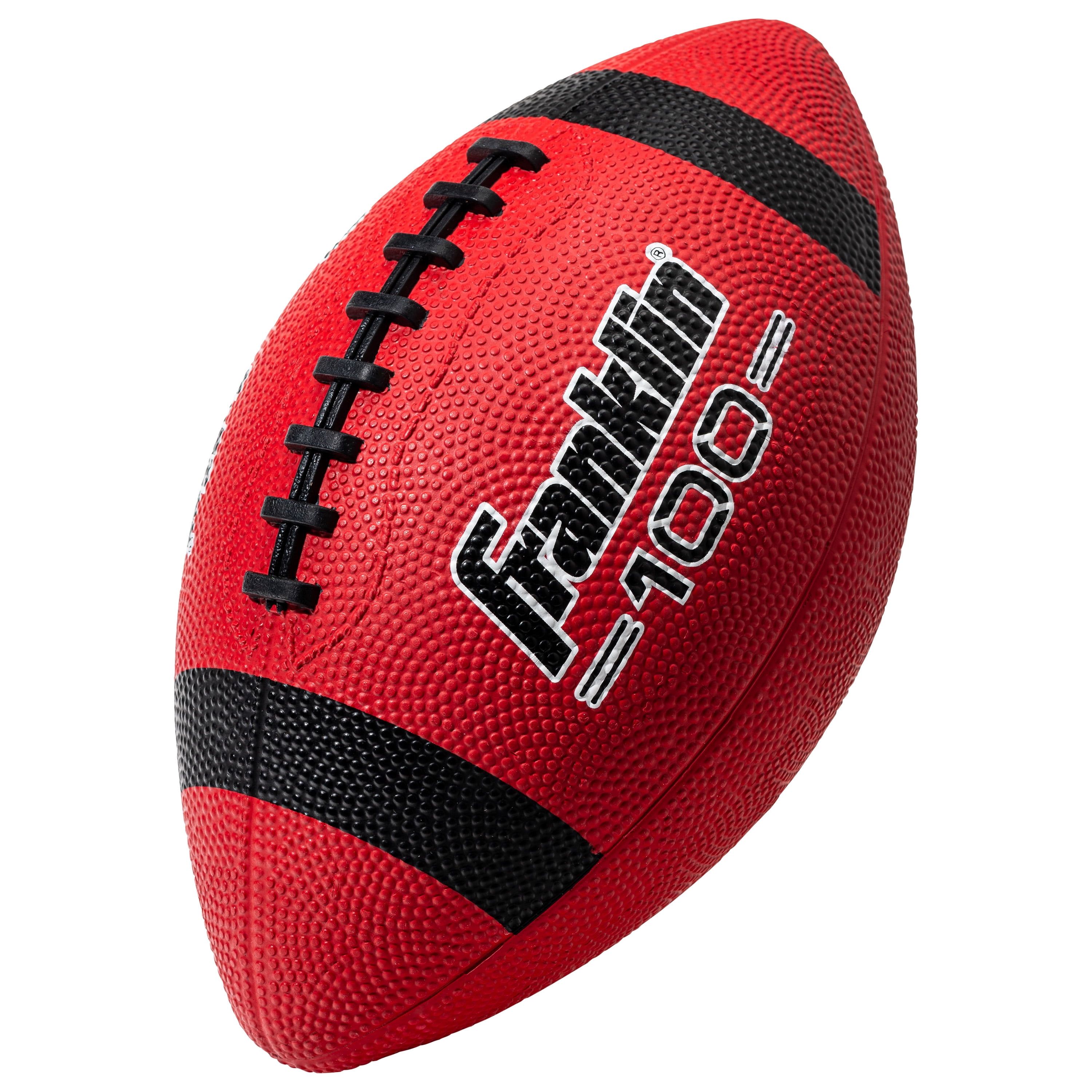 Franklin Sports Junior Grip-Rite Footballs - Red - 10 Count with Pump - Youth Size - for Kids and Beginners