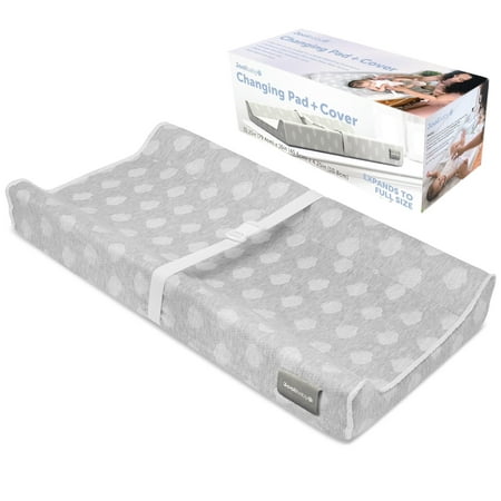 Jool Baby Soft Changing Pad + Washable Cover   Non-Slip - Fits Standard Changing Tables & Dressers