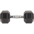thumbnail image 4 of BalanceFrom Rubber Encased Hex Dumbbells, 20 Lbs. Pair, 4 of 6