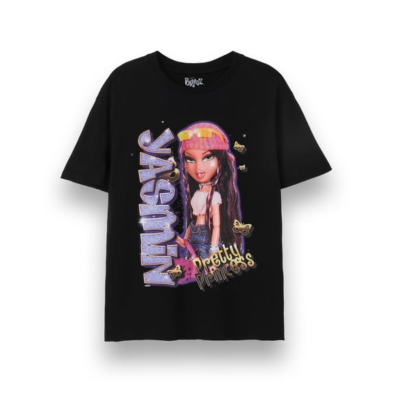 Bratz Yasmin Womens Black Short Sleeved T-Shirt | S | Made by Vanilla Underground