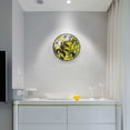 thumbnail image 5 of Yayeee Wall Clock Battery Operated 9.5" Silent Quartz Non-Ticking for Living Room Decor, Yellow Flowers, 5 of 8