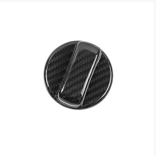 Embellecedor universal para la tapa del depósito de combustible del coche, fabricado en fibra de carbono auténtica, para el Yaris GR86 2021 2022 2023 (B).