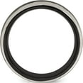 thumbnail image 2 of Titanium Black Ti Domed w/ Cut Edges 7mm Band, 2 of 5