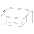 thumbnail image 3 of Cartesian Zeta Square Coffee Table In Natural Mango, 3 of 7