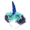 thumbnail image 3 of Diadema Macarena Diadema infantil para niños Cuerno Guirnalda Corona Azul, 3 of 3