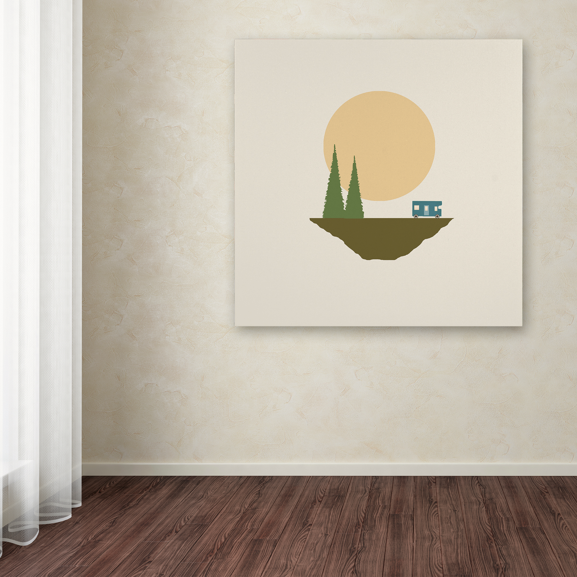 Trademark Fine Art 'Sunny Day For Camping' Canvas Art by Tammy Kushnir