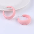 thumbnail image 4 of Ziurtnc 1Pc Drop Earring Vibrant Color Non-Irritation Lightweight Exaggerated C-Shaped Dangle Earring Piercing Jewelry Accessories, 4 of 8