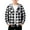 Black, variant on Boys Hooded Flannel Shirt Jacket Kids Buffalo Plaid Button down Shacket for School Holiday Fall Winter Clothes Fashion Coat