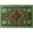 thumbnail image 1 of Ahgly Company Indoor Rectangle Persian Turquoise Blue Traditional Area Rugs, 8' x 12', 1 of 4