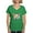 Irish Green, variant on CafePress - Colorful Corgi Puppy T Shirt - Women's V-Neck Dark T-Shirt