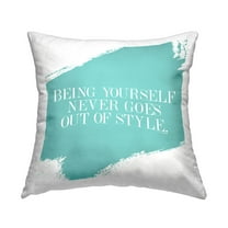 Stupell Industries Being Yourself Never Out Of Style Printed Throw Pillow Design by lulusimonSTUDIO