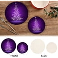 thumbnail image 3 of SKYSONIC Unique Christmas Tree Snowflakes Pot Holders Trivets, 2 Pcs Heat Resistant Trivets, Cotton Thread Weave Mats for Hot Pads Pans Pot Bowl Teapot for Kitchen Decor, 3 of 7