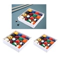 thumbnail image 1 of de billar de 32 Uds., juego completo de bolas de billar, pantalla de repuesto pequeña para de juegos, deportes de interior Cola Minibolas de billar, 1 of 8