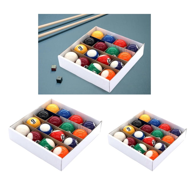 de billar de 32 Uds., juego completo de bolas de billar, pantalla de repuesto pequeña para de juegos, deportes de interior Cola Minibolas de billar