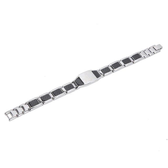 Titanium Steel Magnet Bracelet Waterproof Healthy Care Fatigue Relief Reduce Pain for Men Silver