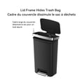 thumbnail image 4 of Better Homes & Gardens Kitchen Trash Can, 45l Plastic Step Garbage Bin with Soft Close Lid, Black, 4 of 15