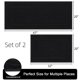 thumbnail image 2 of Juego de 2 alfombras de baño SHACOS, supersuaves, negras, 2 of 9