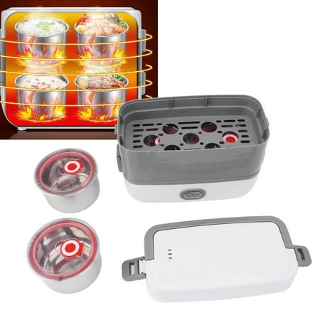Cooking Boîte à déjeuner électrique portable 2 couches Avec 4 Bols En Acier  Inoxydable 2L/200W à prix pas cher