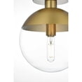 thumbnail image 5 of Living District Eclipse 10" Flush Mount Clear Shade In Chrome, 5 of 9