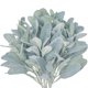 thumbnail image 2 of Tallos de orejas de cordero falsos 15 piezas Vegetación artificial flocada Hojas de orejas de conejo falsas para manualidades de bricolaje para bodas, 2 of 5