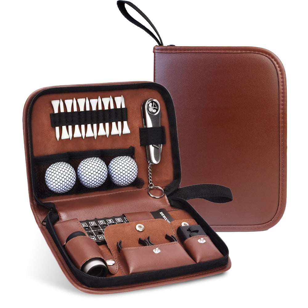 Golf Tool Bag Golf Accessories Bag Convenient Portable Multi-functional Large Capacity Storage Leather Bag Customizable Logo