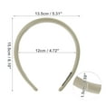 thumbnail image 3 of Unique Bargains 1 Pc Classic Elegant Sponge Headband for Women for Girls 6.10"x5.31" Khaki, 3 of 4