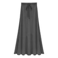 thumbnail image 1 of Vestido midi acampanado con cintura elástica vintage para mujer Adepaton BST2002585-4, 1 of 6