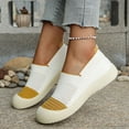 thumbnail image 4 of LEAVINGSUO Shoes for Women Versatile Plus-Size On Mesh Soft-Soled Breathable Walking Shoes Comfortable Shoes Yellow 43, 4 of 7