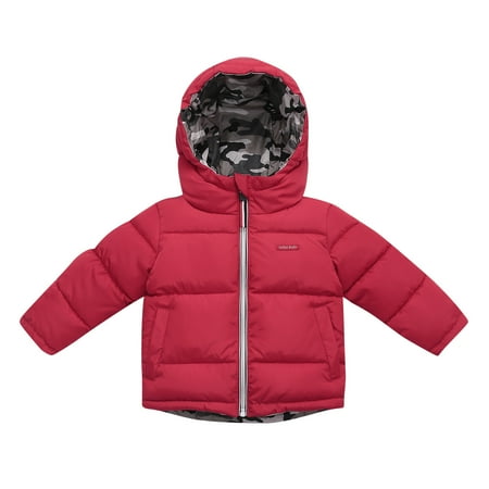 

Kids Jackets for Girls Boys Winter Baby Wear Double-sided Thick Camouflage Down Padded Jacket Coat