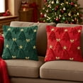 thumbnail image 2 of Christmas Pillowcase 3D Embroidery Tree Pattern Winter Holiday Throw Pillow Cushion Cover Festive Home Decor, 2 of 7