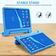 thumbnail image 2 of Allytechgroup Kickstand Case for Lenovo Tab M10 10.1 Inch 3rd Gen 2022, Fashion Lightweight EVA Foam Handle Stand Kids Friendly Shockproof Cover Case - Blue, 2 of 6