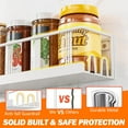 thumbnail image 4 of Spice Rack Wall Mounted SpaceSaving Spice Organizer for Spice Jars and Seasonings Screw or Adhesive Hanging Spice Rack Organizer for Your Kitchen Cabinet or Pantry Door, 4 of 7