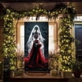 thumbnail image 5 of HOZVOMI Halloween Door Cover Decoration Festive Tapestry for Halloween Party and Seasonal Celebrations Perfect for Indoor and Outdoor Use, 5 of 7
