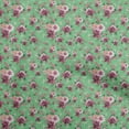 thumbnail image 1 of oneOone Silk Tabby Green Fabric Florals Craft Projects Decor Fabric Printed By The Yard 42 Inch Wide, 1 of 4