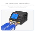 thumbnail image 4 of Vogacara Negro UltraPower UP7 400W 10A Cargador de equilibrio inteligente de doble canal C/DC Cargador 2 canales 200W/10A Kits de construcción modelo, 4 of 6