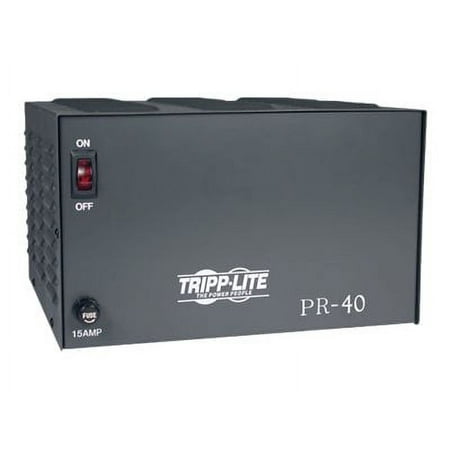 UPC: 0037332060075 | Tripp Lite by Eaton TAA-Compliant 40-Amp DC Power Supply 13.8VDC Precision Regulated AC-to-DC Conversion – 200W